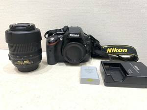 Ｍ2868　ニコン Nikon D5100 + レンズNikonDX 18-55mm 1:3.5-5.6G +バッテリー１個付き　デジタル 一眼レフカメラ 