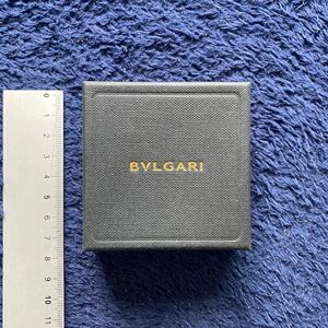 ファッション小物　☆　インテリア雑貨　貴重　BVLGARI ブルガリ アクセサリーケース　ネイビー　小物入れ　リング　空箱　カラ箱