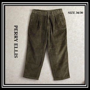 ★PERRY ELLIS★コーデュロイパンツ★ベージュ★34×30★送料無料★