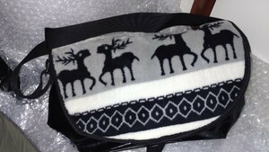 #100 start!# shoulder bag black .... animal winter inside with pocket use impression little 