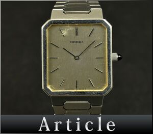 165347□動作確認済 SEIKO セイコー 腕時計 クォーツ 2針 バーインデックス 2620-5080 SS シルバー メンズ アナログ シンプル/ D