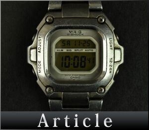 H0101□動作未確認 CASIO カシオ MR-G G-SHOCK 腕時計 クォーツ MRG-110 SS シルバー メンズ デジタル スポーツ カジュアル/ D