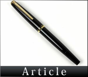 166726〇筆記未確認 MONTBLANC モンブラン 万年筆 221 樹脂 GP ペン先14K ブラック ゴールド メンズ レディース 筆記具 文具/ G