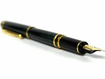 166727〇美品 筆記未確認 PILOT パイロット マーブル 万年筆 樹脂 GP ペン先14K グリーン ゴールド ブラック 筆記用具 文房具/ G_画像5