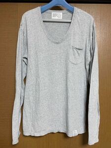 ◎送料無料【 AZUL by moussy 】レイヤード風カットソー ポケット付 ロングスリーブ Mサイズ ★ 長袖 Tシャツ アズールバイマウジー ザラ