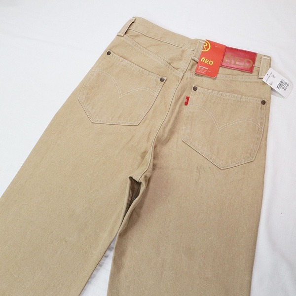 未使用品 LEVI'S RED リーバイス レッド LR HIGH LOOSE FLAREWANDERING TIME ハイルーズフレアパンツ ブラウン ワイド ユニセックス W27