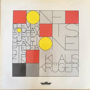 [Experimental, Berlin-School] LP / Klaus Kruger - One Is One / Innovative Communication KS 80013 / Mastered By Klaus Schulze