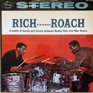 LP / Buddy Rich And Max Roach - Rich Versus Roach / リッチ対ローチ / Mercury SM-7156 / ペラジャケ