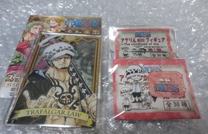 ONE PIECE トラファルガー・ロー ステータスカード + アクリル mini フィギュア ※ジャンプショップ 限定 ワンピース アクリルスタンド