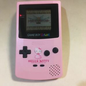 ゲームボーイカラー本体 ハローキティ CGB-001 + ドラクエⅢ モータルコンバット カービィ2 ・動作確認済みソフト3本+文字化け起動不可4本の画像7