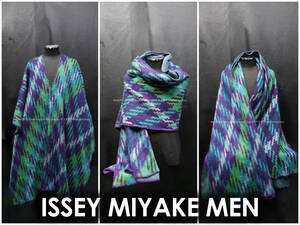 ISSEY MIYAKE MEN 15-16AW collection large size moheya stole / poncho mo hair blanket cape Issey Miyake unisex muffler 