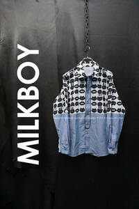 MILKBOY 19SS タイニーPEEPシャツ ミルクボーイ シャンブレー ブラウス 長袖