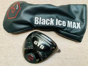 ■GTD Black Ice The MAX Driver（ブラックアイス・ザ マックス）ドライバーヘッド。純正スリーブ・ヘッドカバー付属