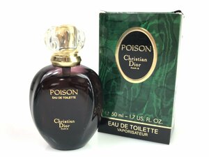 満量　クリスチャン・ディオール　Christian Dior　POISON　プワゾン　オードトワレ　スプレー　50ml　YK-5850