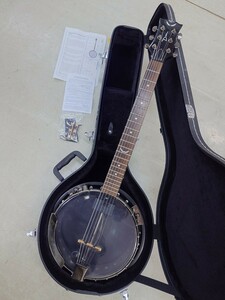Dean 6弦 エレバンジョーギター! Backwoods 6 Six-String Banjo with Pickup, Black Chrome