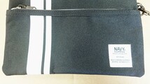 ★NAVY ショルダーポーチ 肩掛け 軽量 カラー黒【送料無料】_画像2