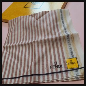 FENDI フェンディ ストライプ ハンカチ