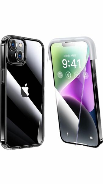 Alphex自信作】iPhone 14 plus 用 フィルム付きケース