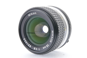 Nikon AI-S NIKKOR 28mm F2.8 Fマウント ニコン MF一眼レフ用 広角単焦点レンズ