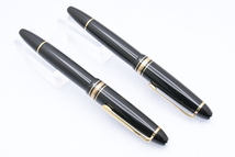 MONTBLANC MEISTERSTUCK ニブ違い 2本セット 14K 585 No.146 モンブラン 吸入式 マイスターシュテュック 革ケース・インク付 ■19461_画像7