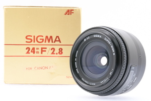 SIGMA SUPER-WIDE II 24mm F2.8 EFマウント シグマ キヤノンAF用 広角 単焦点レンズ 箱付