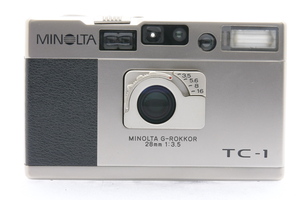 MINOLTA TC-1 / G-ROKKOR 28mm F3.5 ミノルタ AFコンパクト フィルムカメラ 説明書・カタログ付