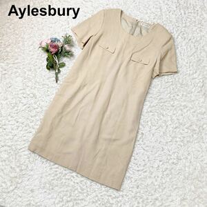 Aylesbury アリスバーリー ワンピース パール ベージュ L B122326-97