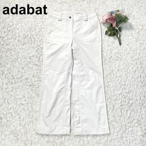 アダバット adabat パンツ 38 M レディース 切替 ゴルフ B12409-85