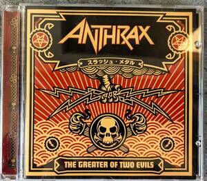 【同梱可】Anthrax The Greater Of Two Evils　輸入盤　アンスラックス