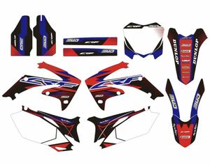 CRF250 2010-2013 CRF450 2009-2012 グラフィック デカール セット 未使用品 HONDA オフロード　レーサー KX YZ RM H2 YAMAHA SUZUKI 