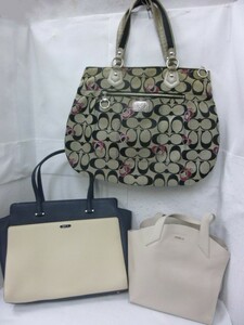 （M39160 ）COACH・コーチ / Furla フルラ / agnes b. アニエスベー / ブランドバッグおまとめ ジャンク品