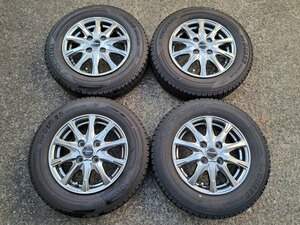 【美品/超バリ溝/8分山】 Exceeder 13×4J +45　4H100　ヨコハマ iG50 PLUS　145/80R13 N-BOX MRワゴン アルト ワゴンR タント ミラ ムーヴ