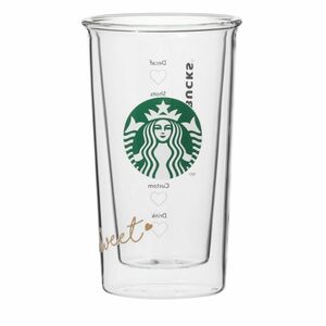 スターバックス スタバ STARBUCKS バレンタイン ダブルウォールグラス ハート 2023