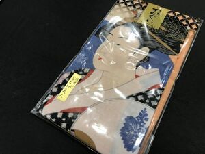 ▼三作▼新品税込　浮世絵手ぬぐい　日本手拭い　うちわ美人　日本製