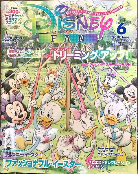 ディズニーファン 2018 6月号 Disney FAN 講談社 ディズニーシー ディズニーランド ディズニーリゾート