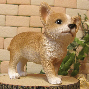  dog ornament chihuahua stand small real .... dog objet d'art dog. figure gardening interior front door ceramics 