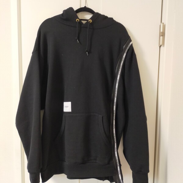 【美品】WTAPS ダブルタップス RICHARDSON リチャードソン パーカー ”202ATRID-CSM02S” BIZZ / HOODED / COPO. BLACK 04サイズ
