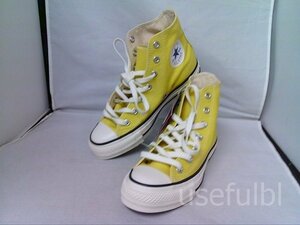 【CONVERSE】　コンバース　ハイカットスニーカー　イエロー系　24ｃｍ表記　ISD260 新品タグ付　SY03-X13