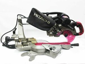 ■ 動作確認済 HITACHI 日立工機 卓上スライド丸のこ 190mm対応 C7RSHC LEDアームライト レーザーマーカ搭載 傾斜角度微調整機構付 ★2386