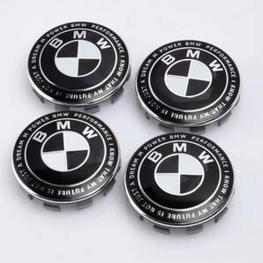 BMWホイールセンターキャップ BMWエンブレム 82mmと74mm 56mmホイールキャップ4個、45mmハンドル用 7点セット 50周年の画像4