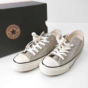 新品箱付き CONVERSE コンバース ローカット スニーカー グレンチェック US size24.5cm