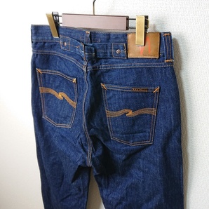 Nudie Jeans FAST FREDDY ヌーディージーンズ ワイド バギーフィット デニムパンツ ジーンズ シンチバック イタリア製 W29 L32の画像5
