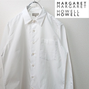 MARGARET HOWELL マーガレットハウエル ブロードコットン レギュラーカラーシャツ ホワイト 白 sizeS 日本製