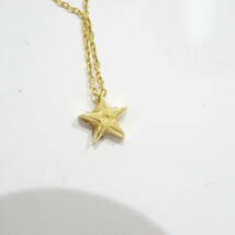 STAR JEWELRY スタージュエリー K18 ダイヤモンド 0.07ct ネックレス 約1.0g位 星 スター アクセサリー ジュエリー ブランド_画像8