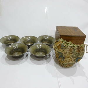 林克瑞製 茶入? 茶托? 5個 5客 茶道具