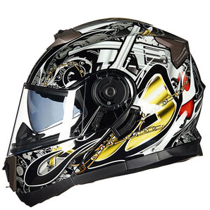 フリップアップヘルメット システムヘルメット ヘルメット バイク用 フルフェイス 春秋冬 9色の画像1