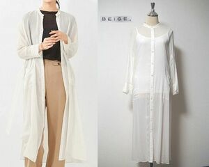 ●美品！BEIGE,【ベイジ,】MIKUMI / ロングブラウス(*^_^*)定価40,000円+税 MADE IN JAPAN(日本製)