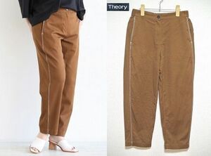 ●美品！Theory【セオリー】カーブパンツ(DRAPE COTTON TWL/CURVE PANT PL)(*^_^*)定価18,000円+税 S