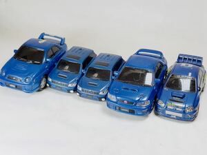 スバル車 5台 プルバックカー インプレッサ フォレスター STI