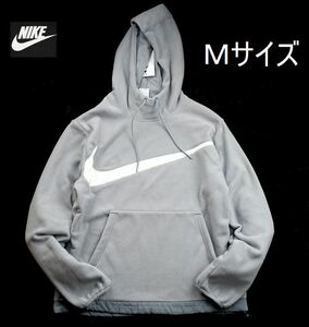 新品 Ｍサイズ NIKE ナイキ ゴルフ フリース 防寒 保温 フリース ウィンタライズド プルオーバーパーカ メンズ グレー